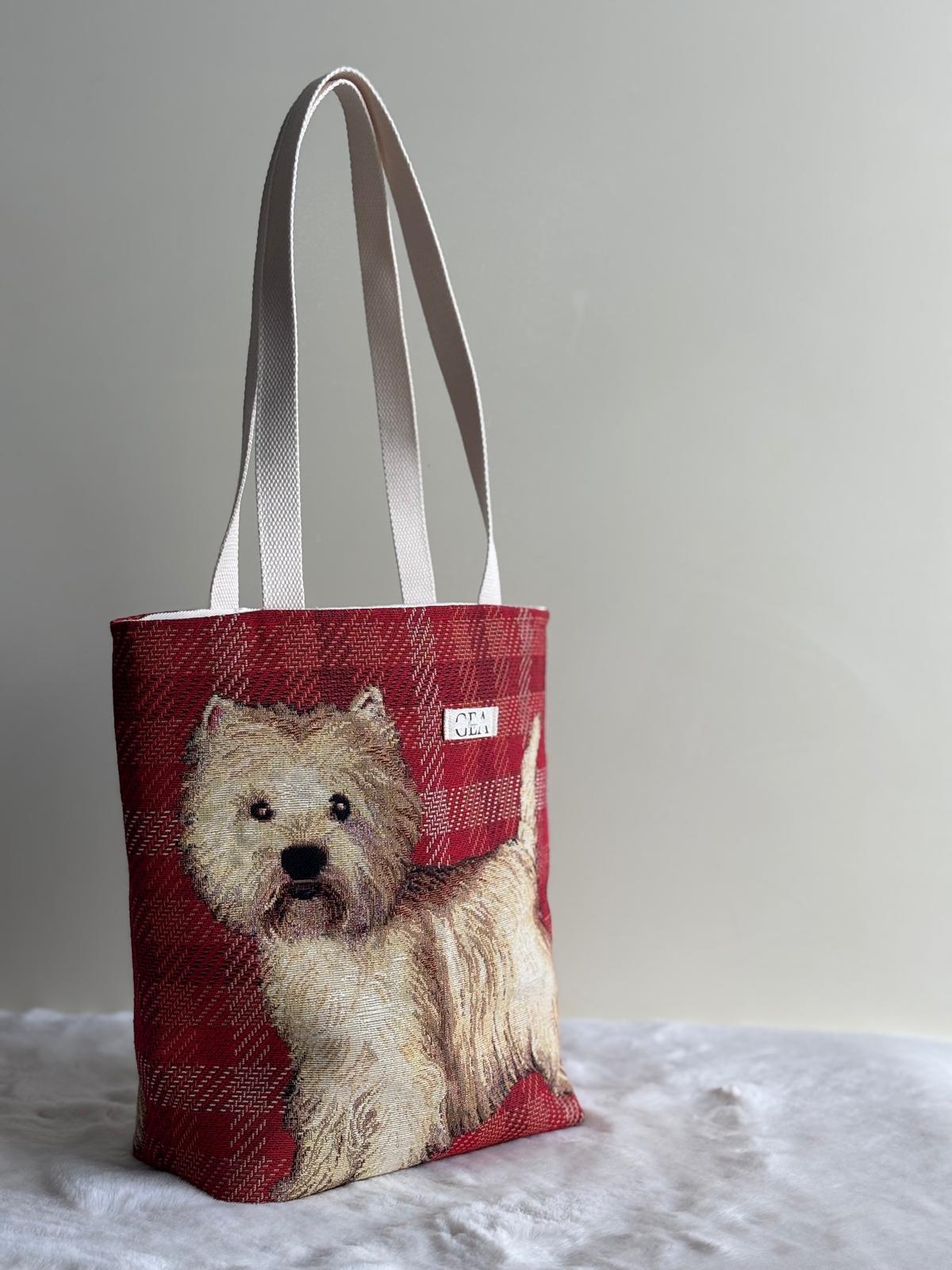 Westy - Tote bag in gobelin e cotone deadstock | Gea Design