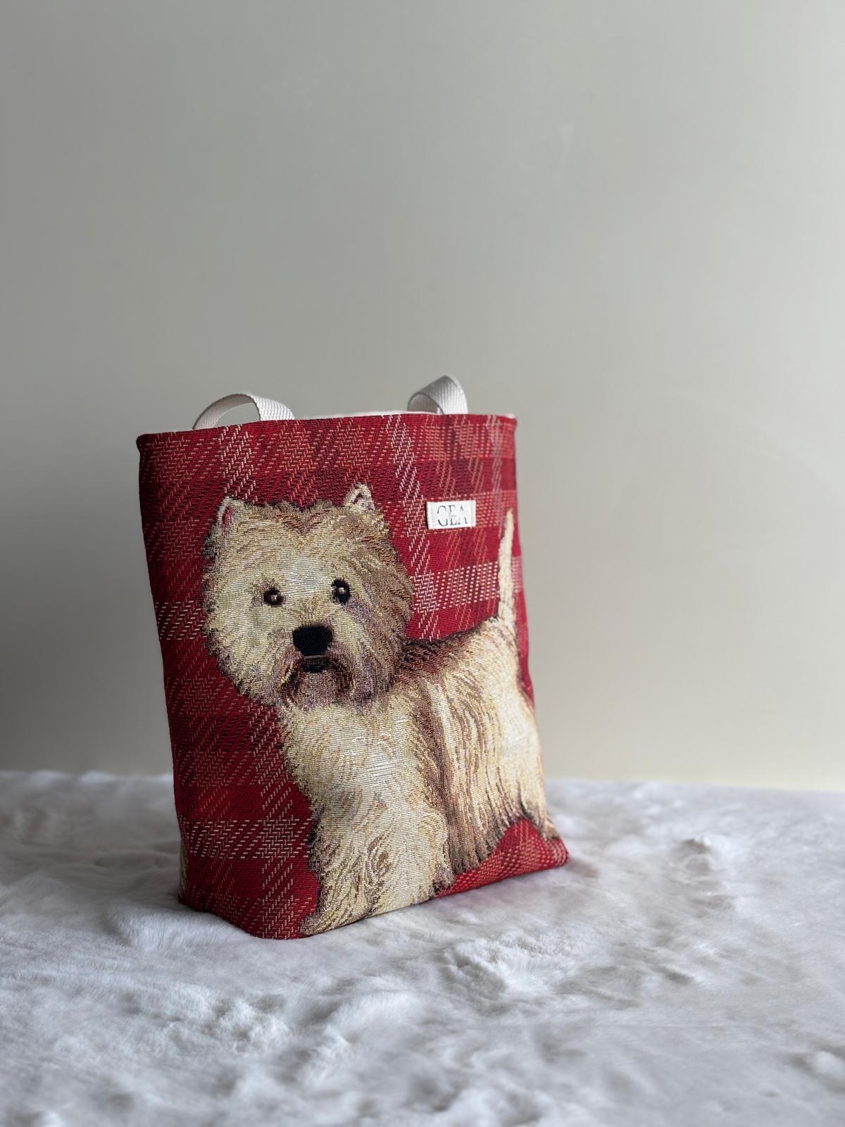 Westy - Tote bag in gobelin e cotone deadstock | Gea Design