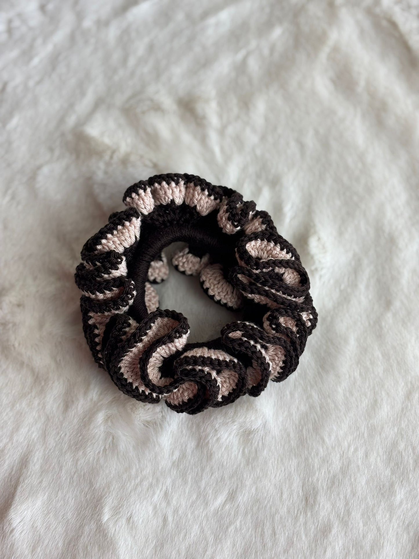 Scrunchie all'uncinetto in cotone 100% | Gea Design