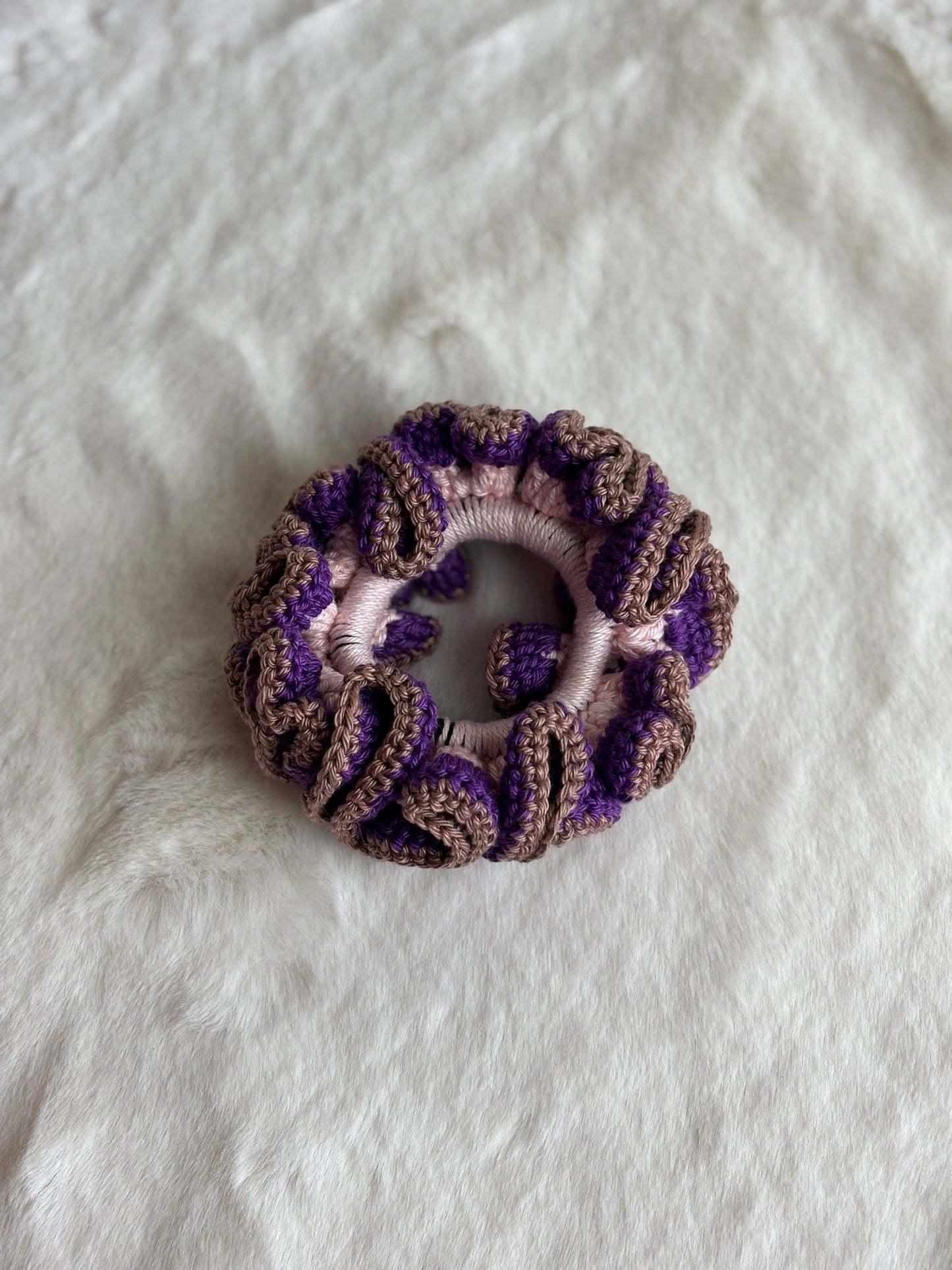 Scrunchie all'uncinetto in cotone 100% | Gea Design