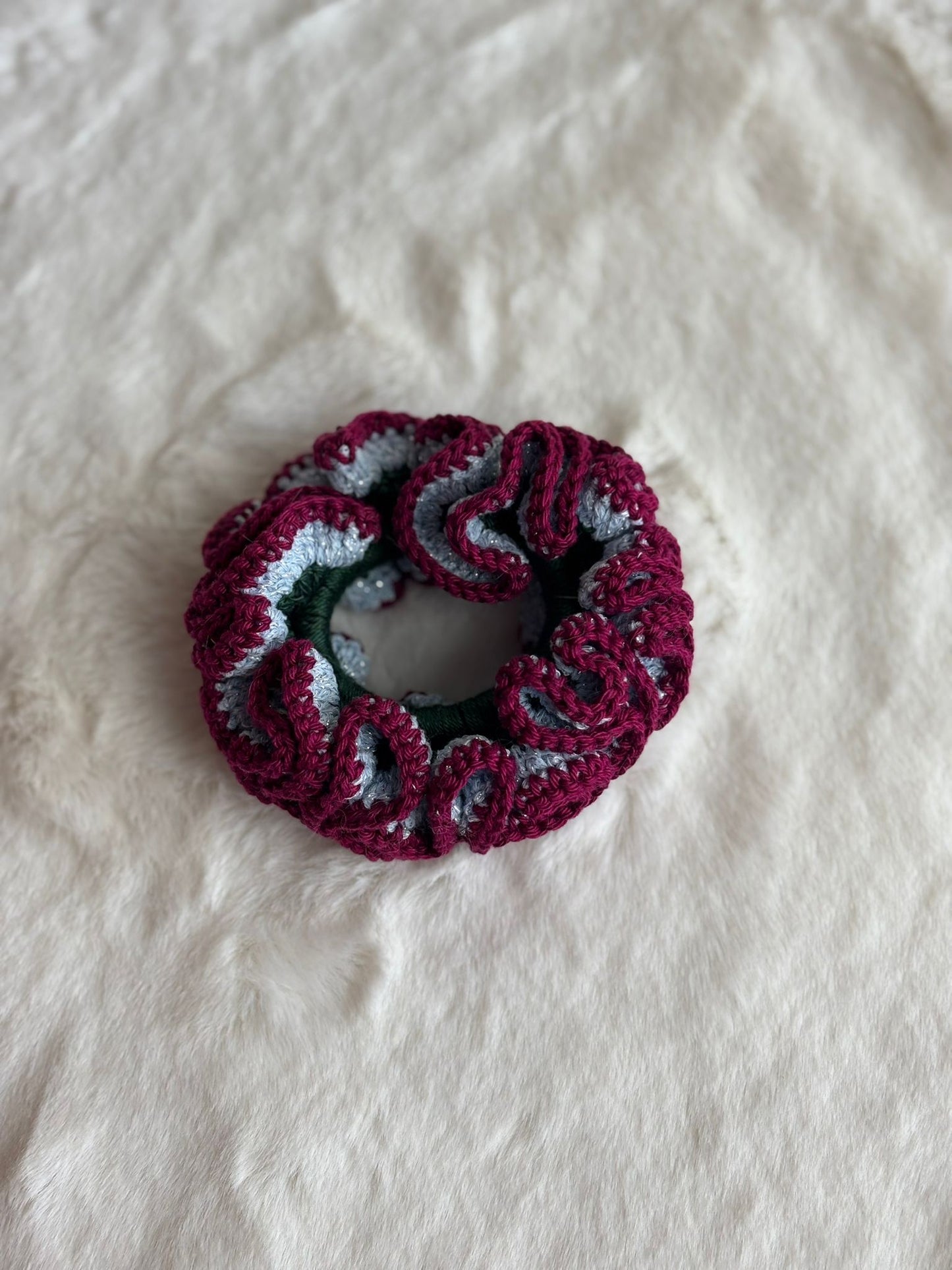 Scrunchie all'uncinetto in cotone 100% | Gea Design