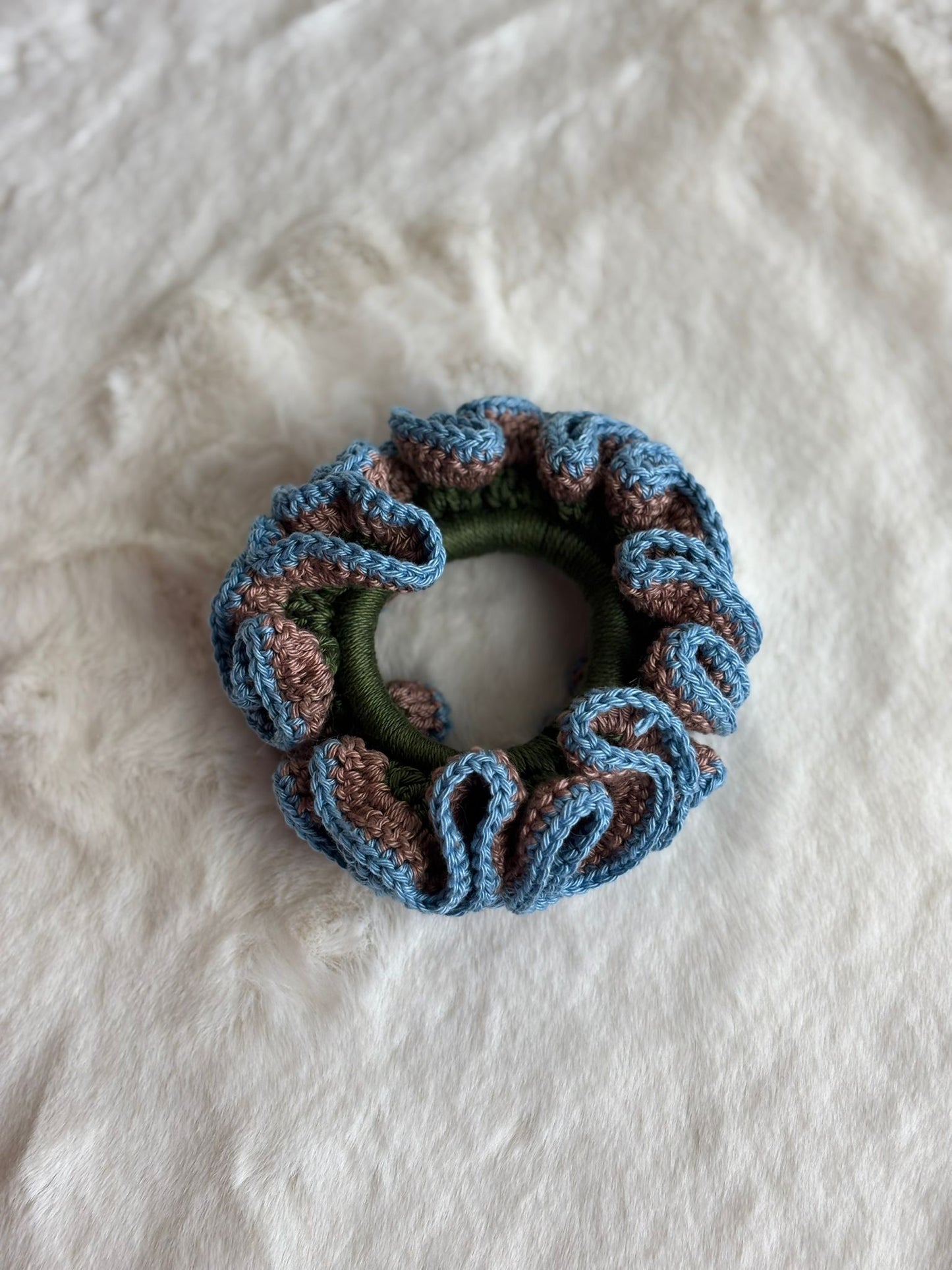 Scrunchie all'uncinetto in cotone 100% | Gea Design